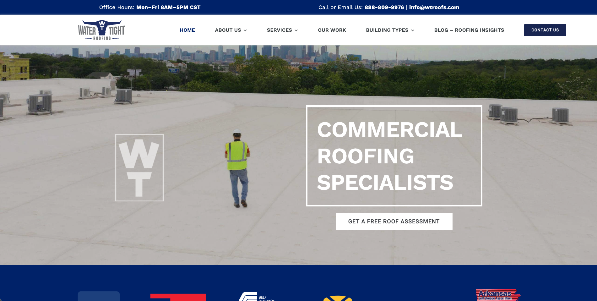 Example business website